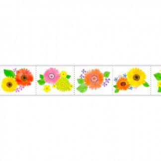 Watercolor Flowers Cutting Washi Tape