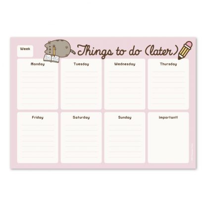 Pusheen Weekly Planner - Rose Collection