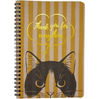 Kitty Cat Stripes A5 Notebook