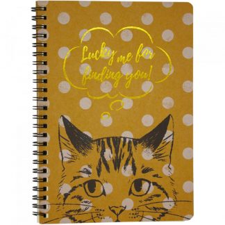 Kitty Cat Dots A5 Notebook