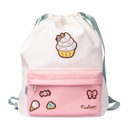 Pusheen Drawstring Backpack with Applique