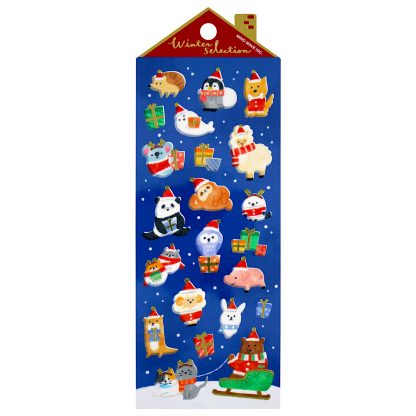 Winter Selection Sticker Sheet - Animal Santas