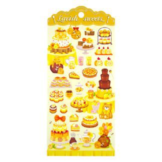 Lavish Sweets Sticker Sheet - Yellow
