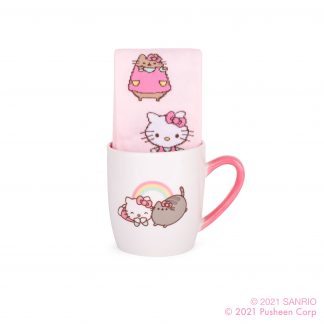 Hello Kitty × Pusheen Sock in a Mug