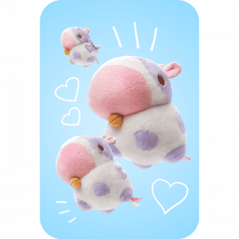 PuffPals - Buster The Lavender Cow Plush