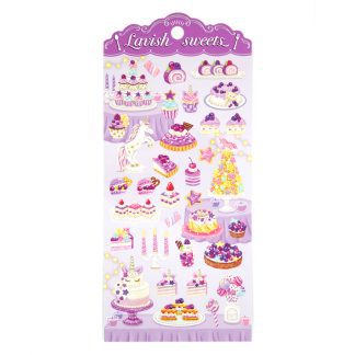 Lavish Sweets Sticker Sheet - Purple