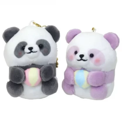 Twin Pandas Keychain Set