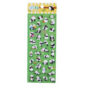 Puchimaru Puffy Sticker Sheet - Pandas