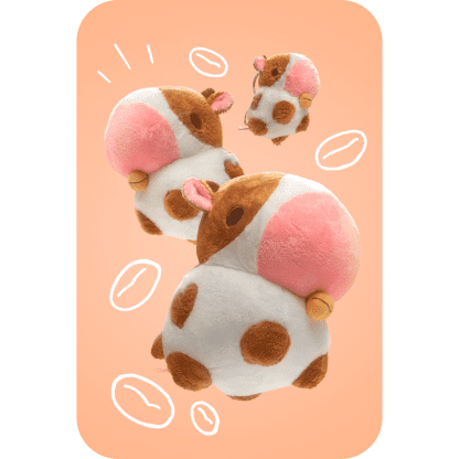 PuffPals - Tilly The Coffee Cow Plush