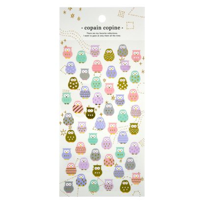 Colorful Owls Sticker Sheet